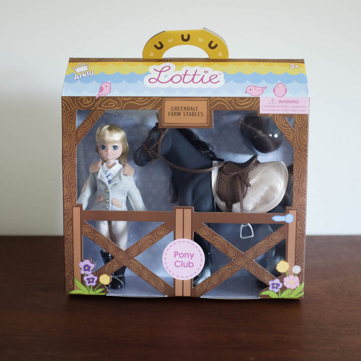 Lottie Doll- Pony Club Doll and Horse Set
