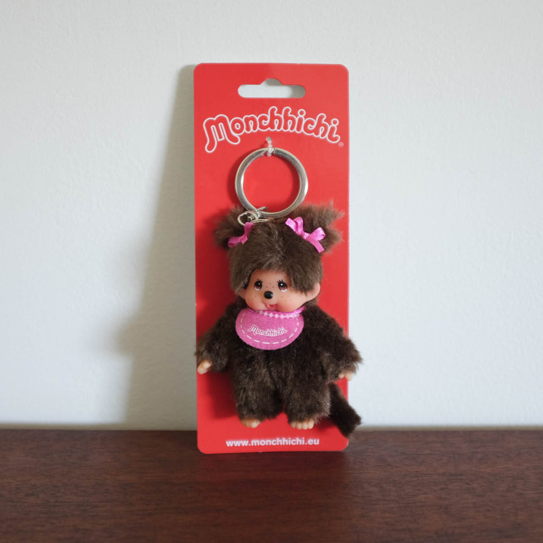 NEW Sekiguchi Monchhichi Keychain- Pink