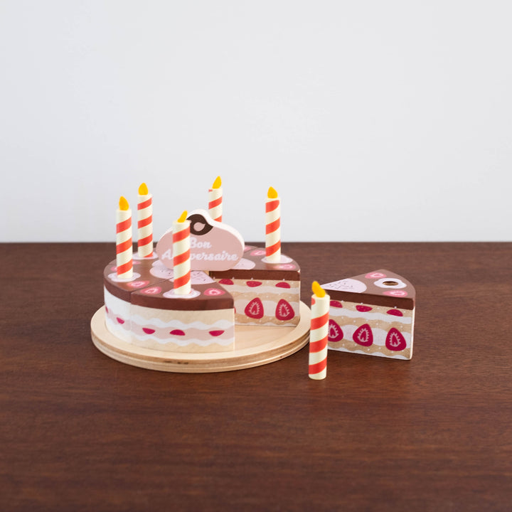 Chocolate Wooden Birthday Cake