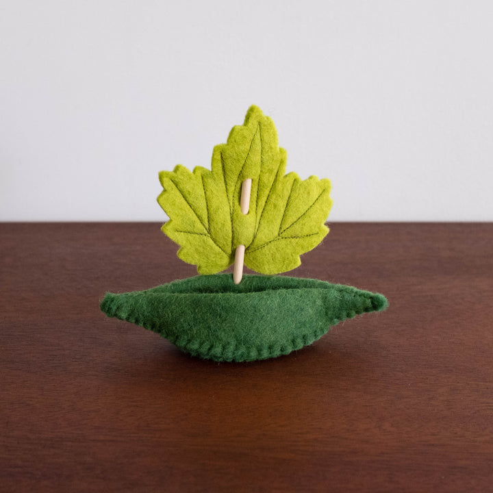 NEW Wool Felt: Leaf Boat