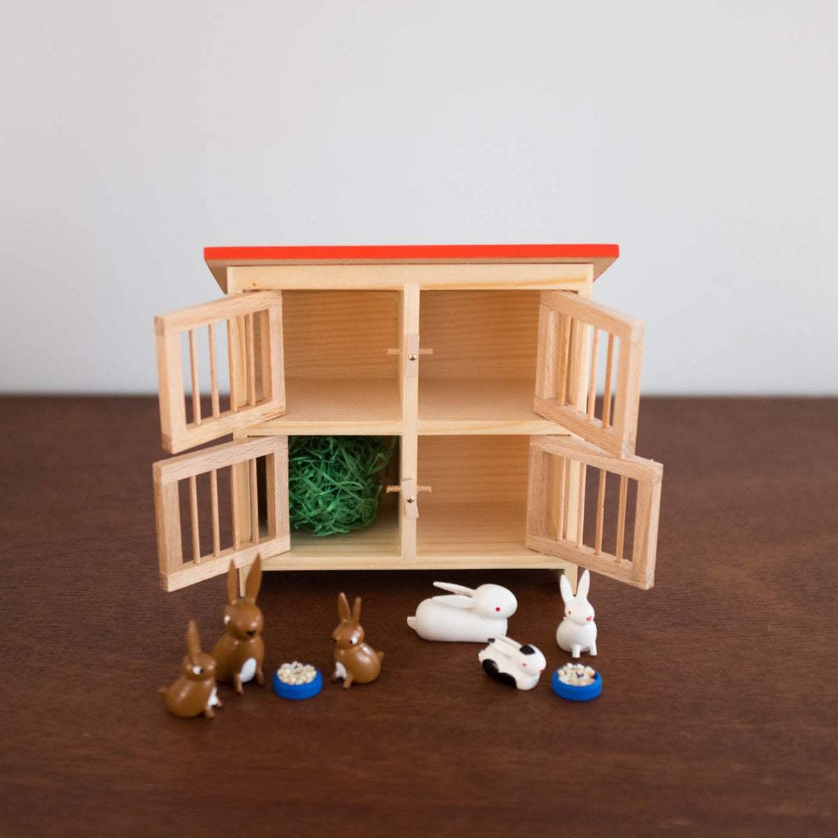 NEW Wooden Double Rabbit Hutch Shop Merci Milo