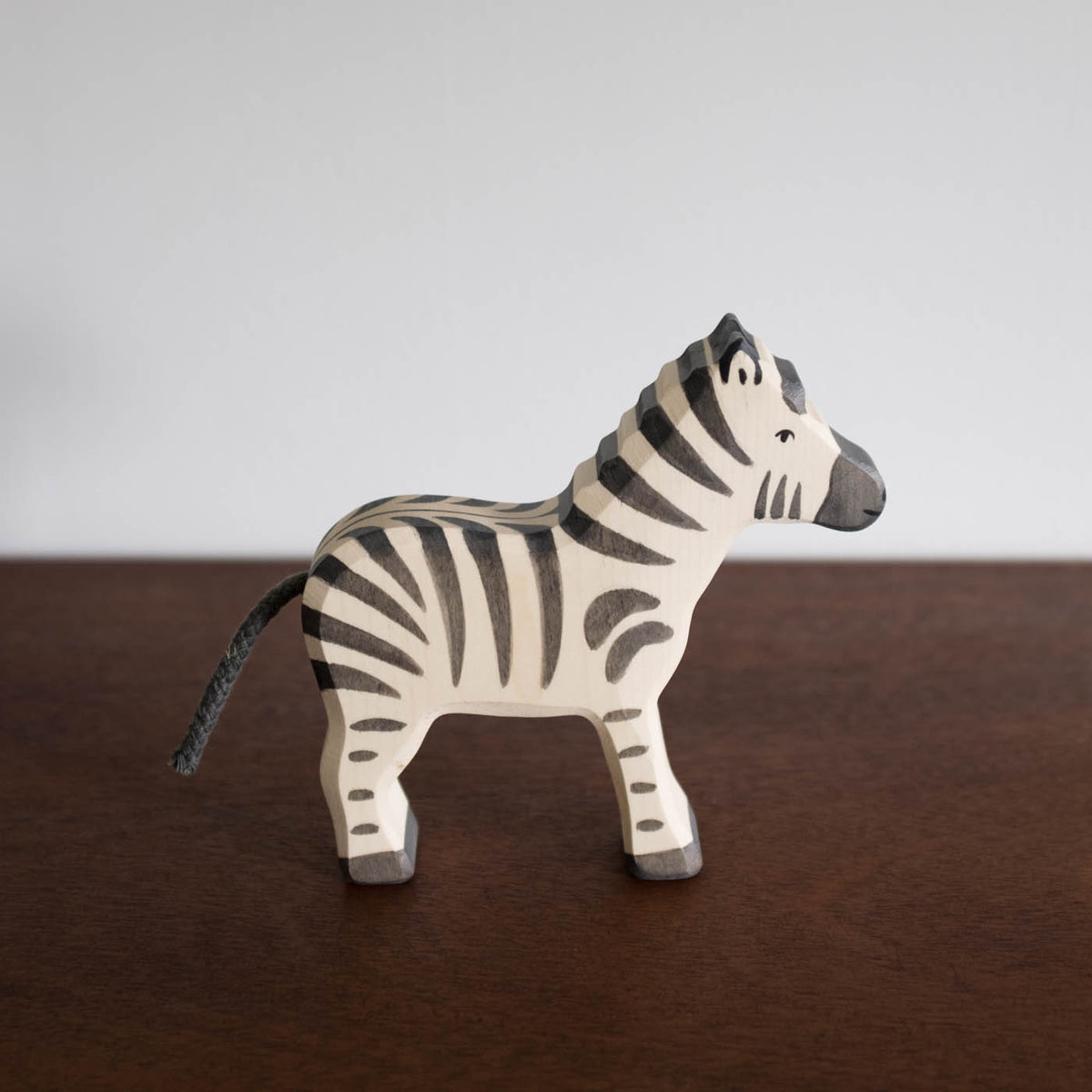 Holztiger Zebra Aus Holz – Naturbelassenes Spielzeug Für Kleinkinder