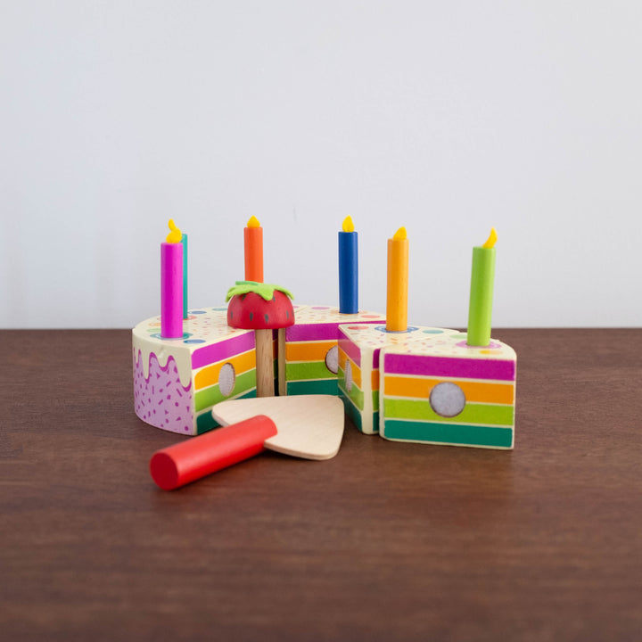 Rainbow Birthday Cake Set