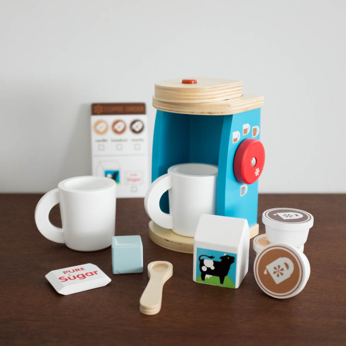 Melissa & Doug 11-Piece Brew and Serve Wooden Coffee Maker Set - Play  Kitchen Accessories