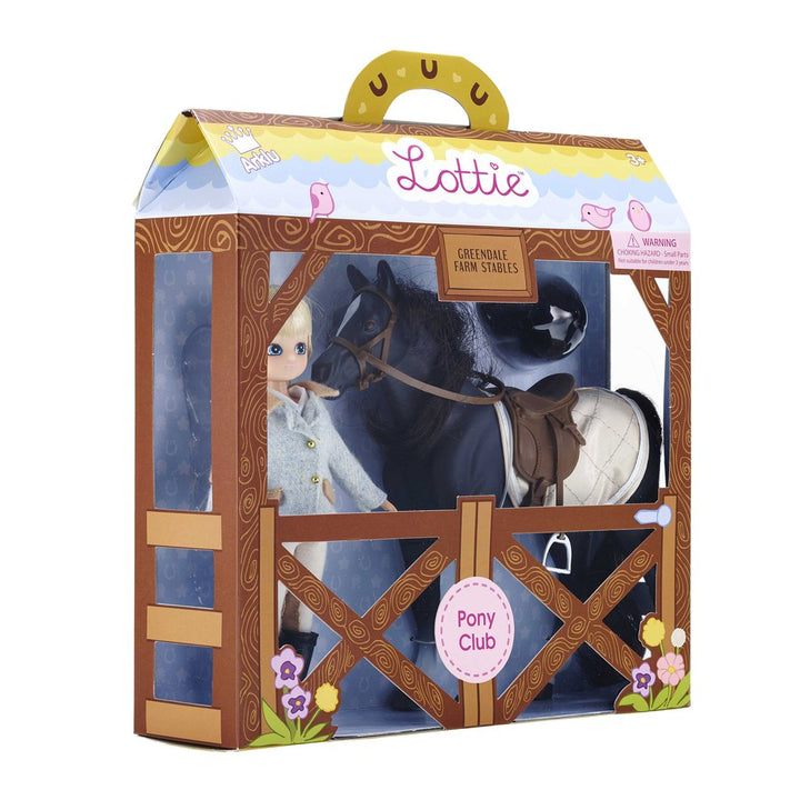 Lottie Doll- Pony Club Doll and Horse Set