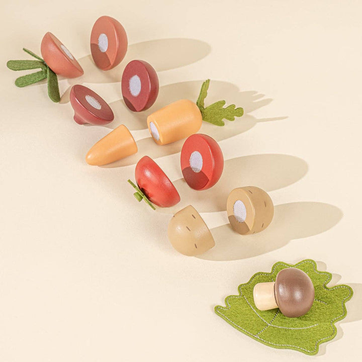 Wooden Vegetable Play Set