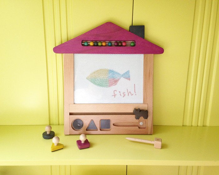 Oekaki Cat House- Magical Drawing Board with Tote Bag