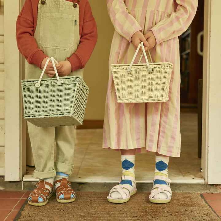 Piki Basket- Vintage Blue