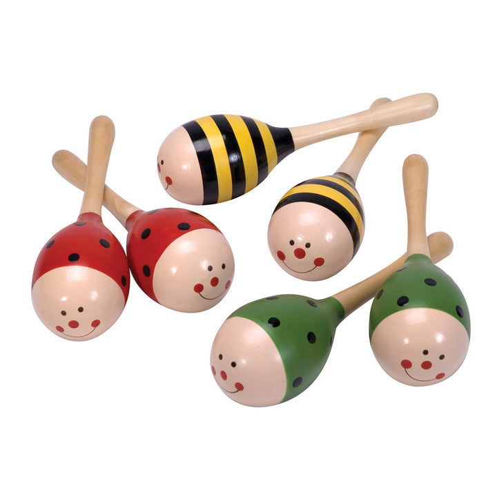 NEW Wooden Critter Maracas
