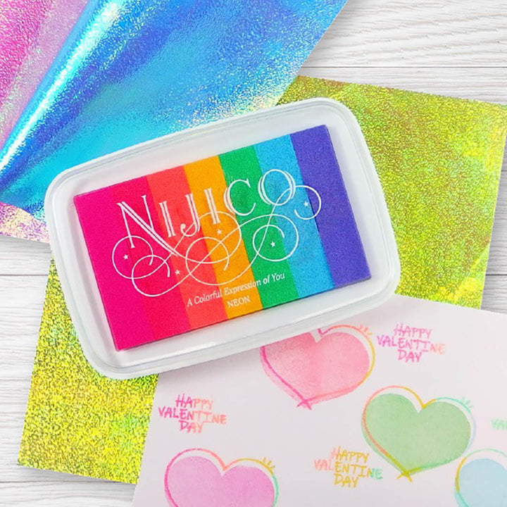 Japanese Rainbow Stamp Pad- Neon