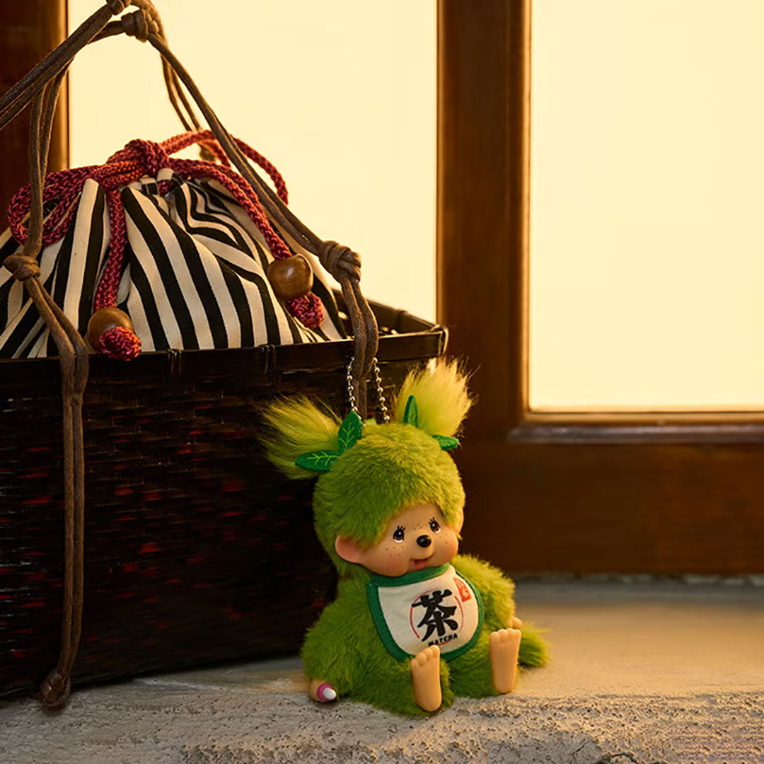 Monchhichi Special Edition Matcha Green Tea Keychain Doll