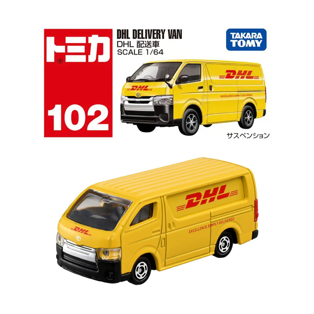 Japanese Mini Cars - Tomica DHL Delivery Vehicle