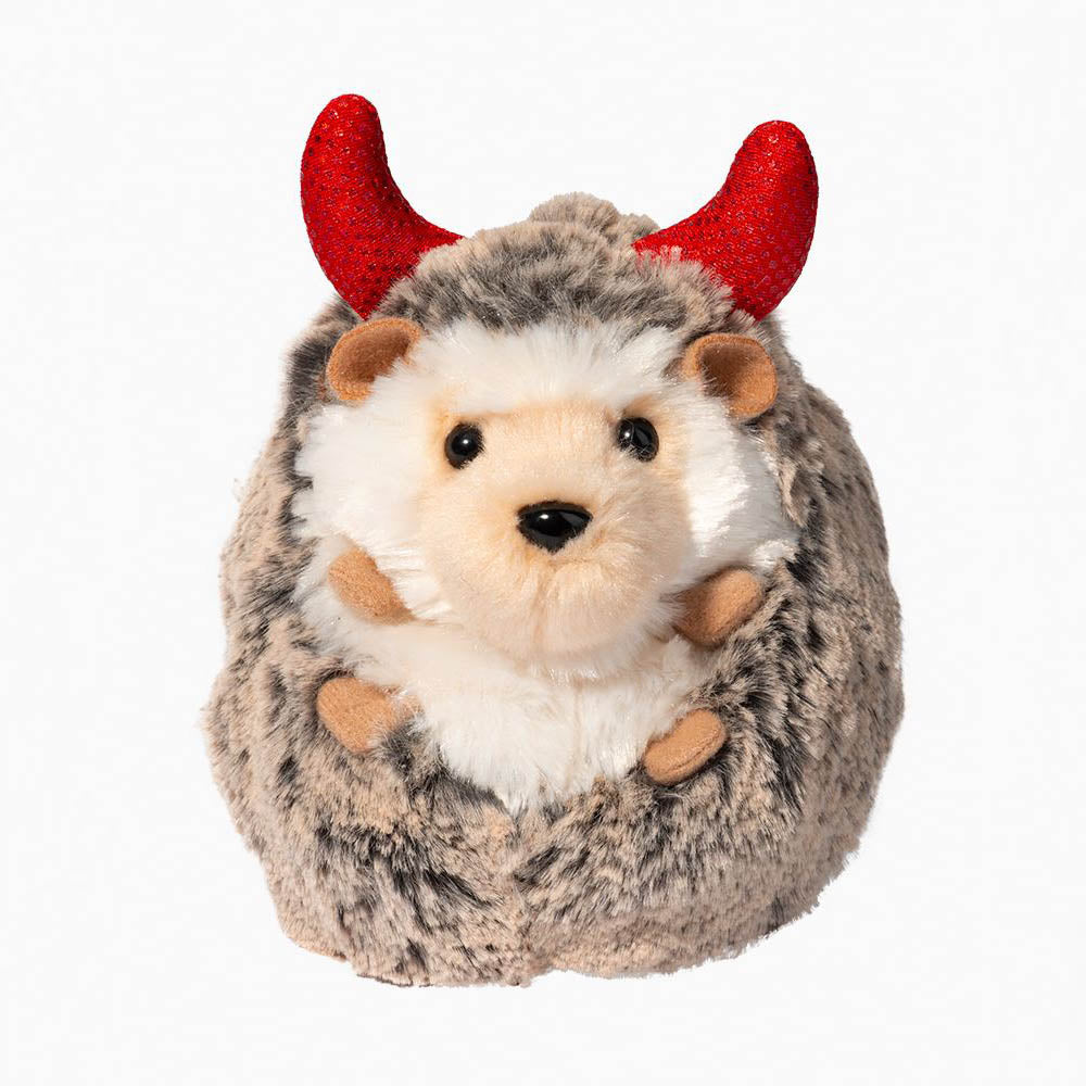 Spunky Hedgehog with Devil Horns Plush Toy