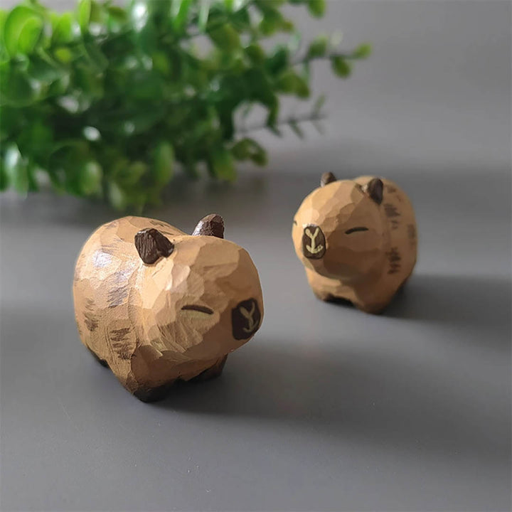 Handmade Wooden Animal- Capybara