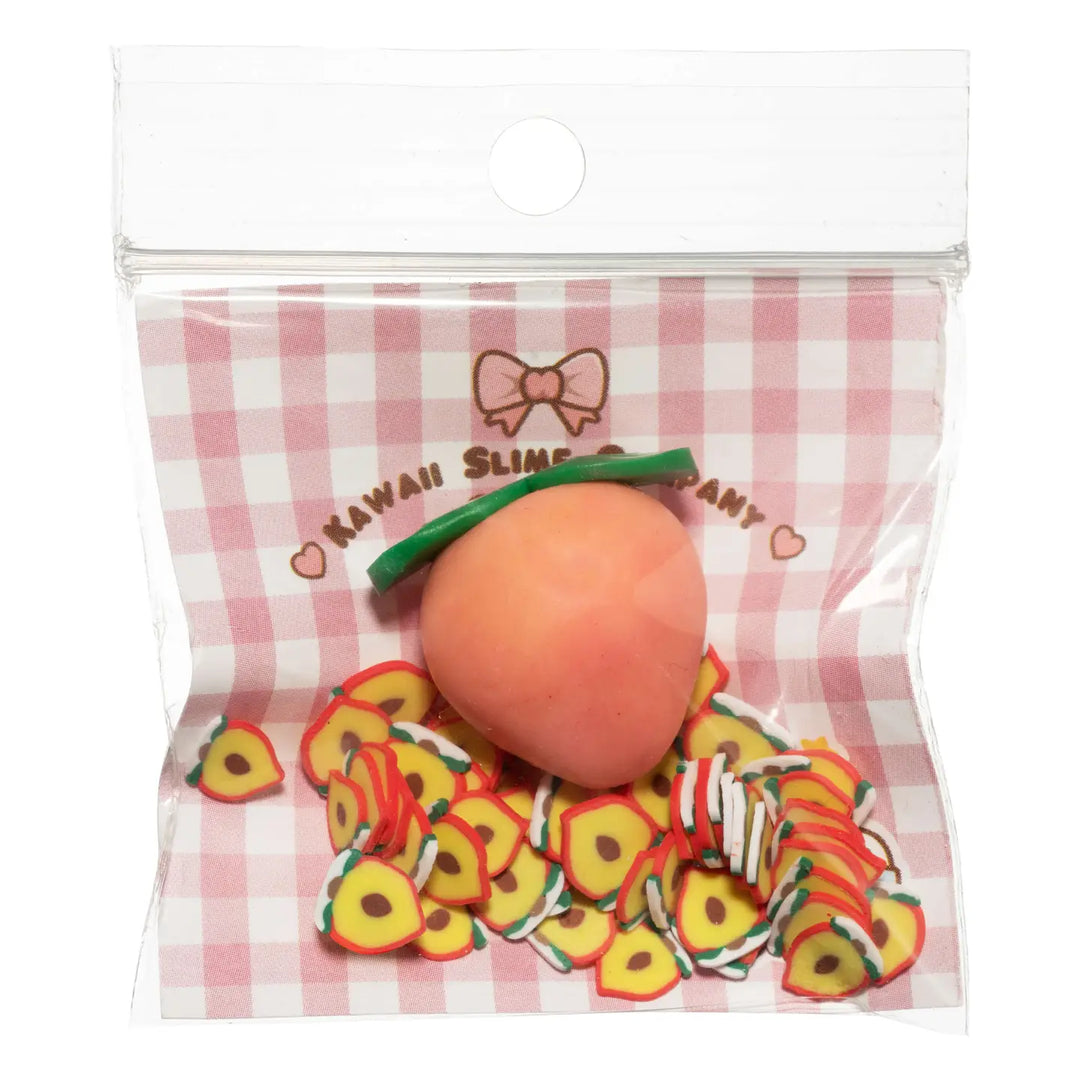 NEW Peach Pie Filling Jelly Cube Slime