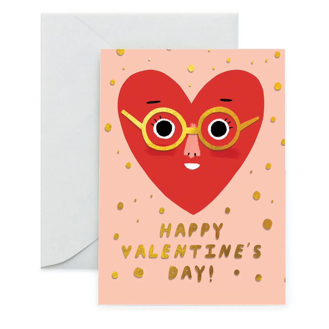 Valentine's Day Card - Heart Face