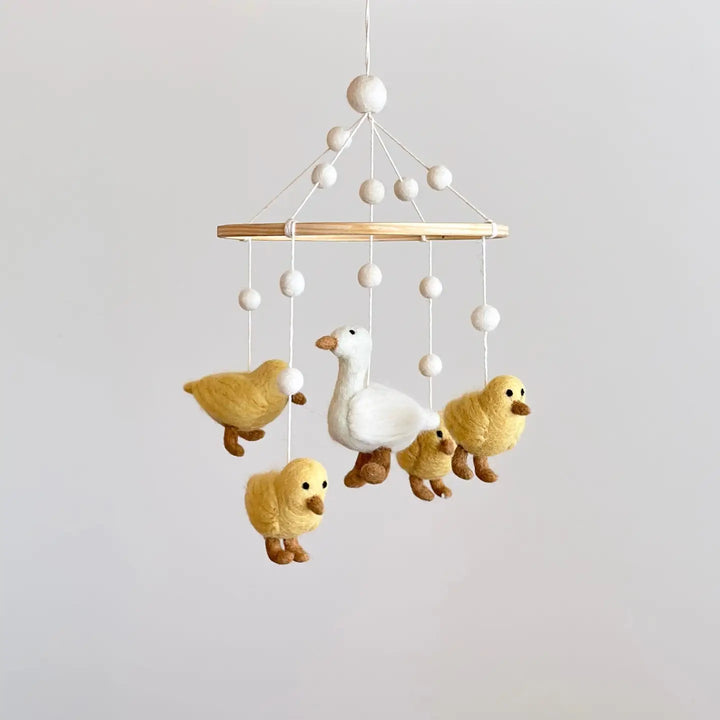 Wool Felt Baby Mobile- Goose and Ducks