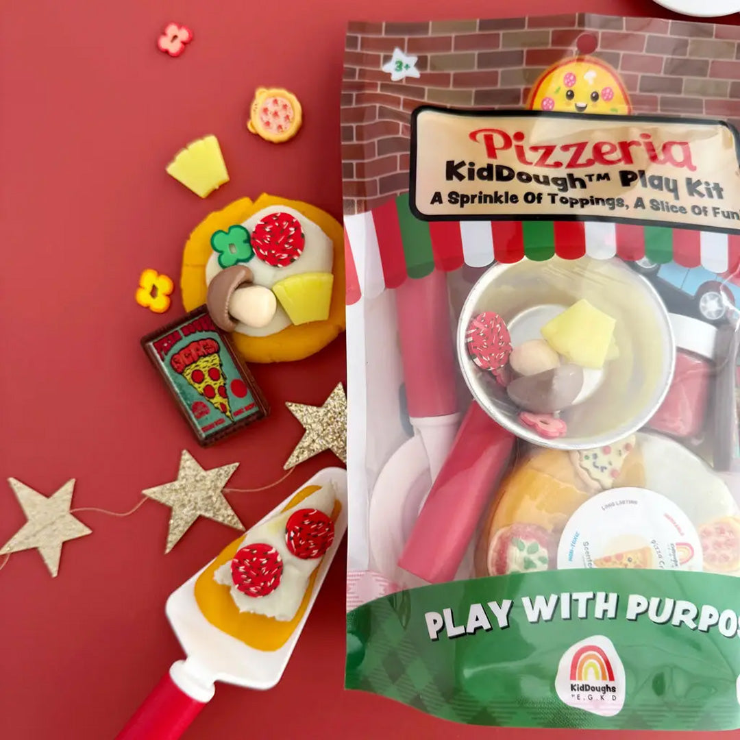 Scented Natural Sensory Play Dough Kit- Pizzeria