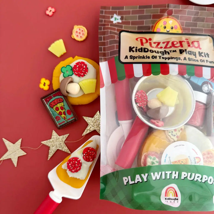 Scented Natural Sensory Play Dough Kit- Pizzeria