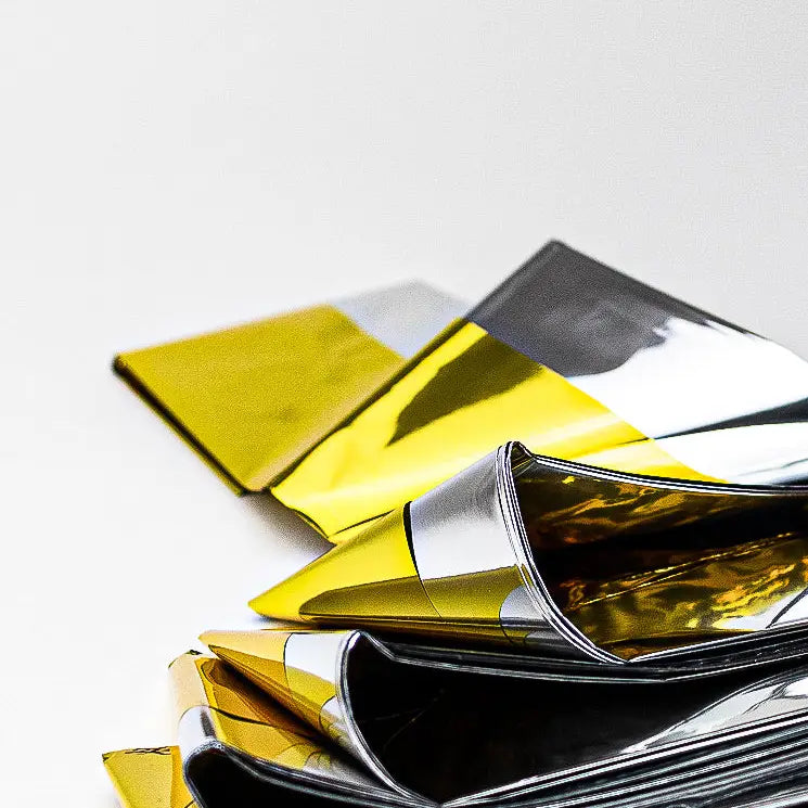 Space Blanket- Silver and Gold Combo