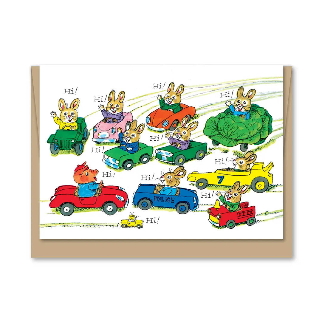 Richard Scarry Mini Greeting Card- Hi Rabbit