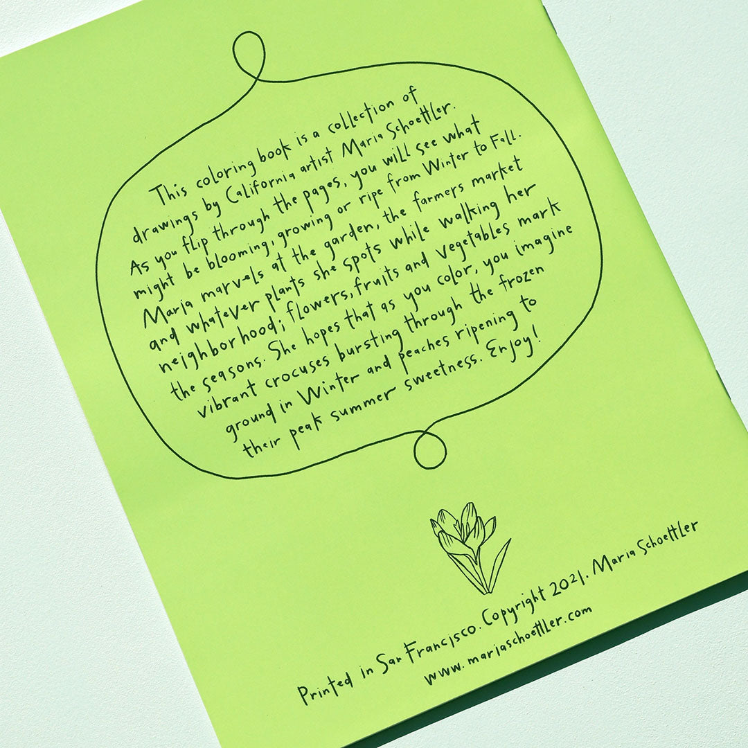 A Garden for All Seasons Coloring Book