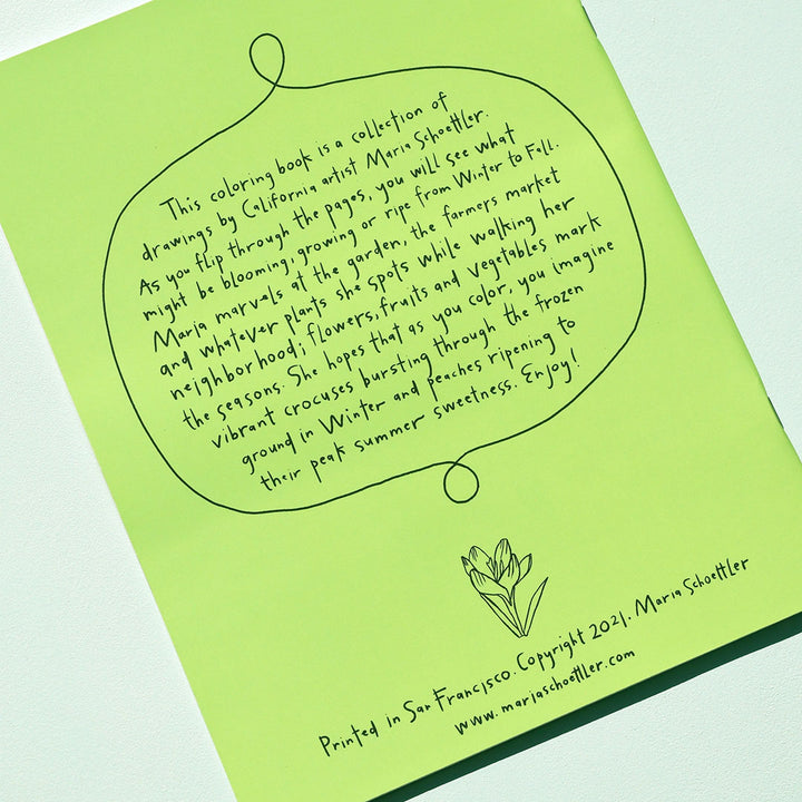 A Garden for All Seasons Coloring Book