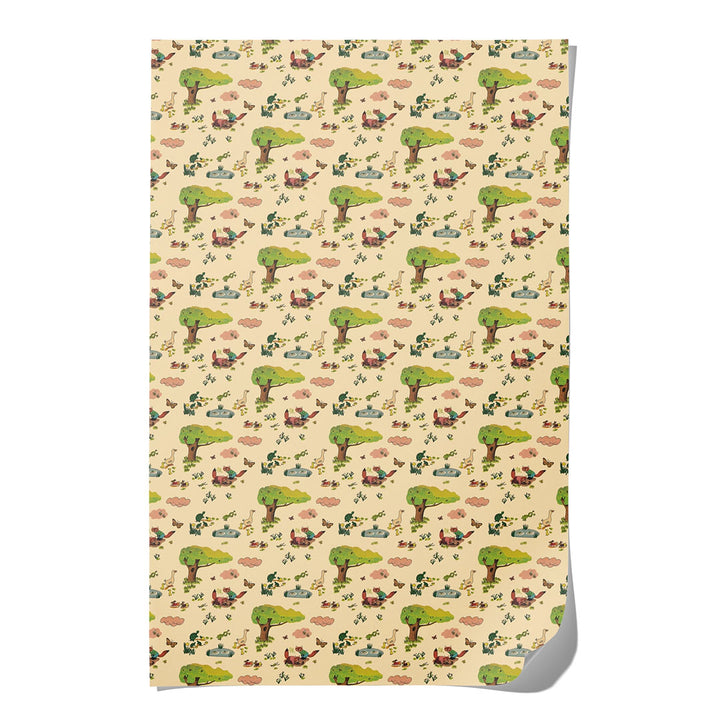 Richard Scarry Whimsy Hollow Wrapping Paper - Roll of 3 Sheets
