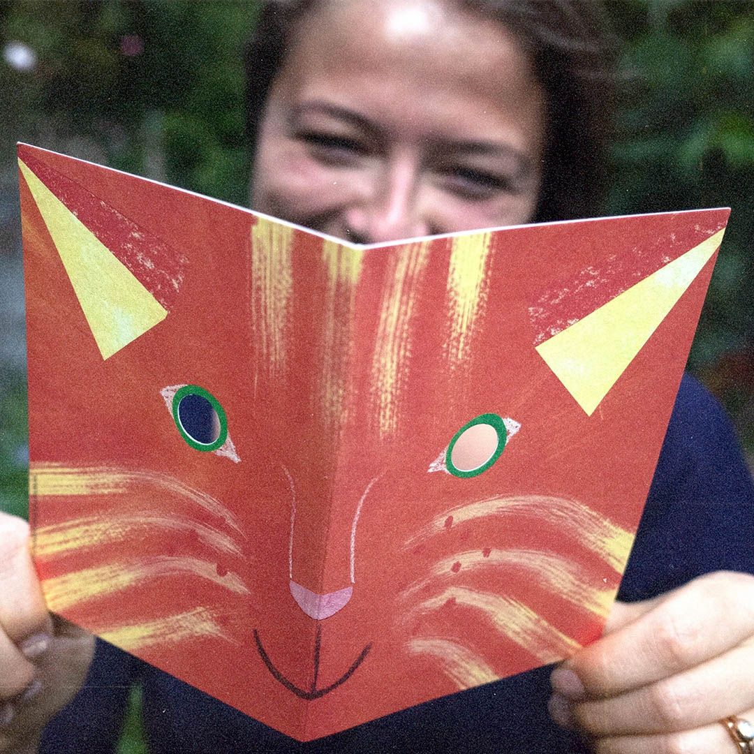 Greeting Card - Cat Mask