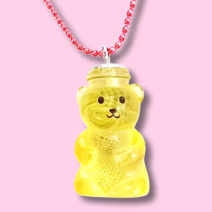 NEW Pop Cutie Jelly Honey Bear Kids Necklace