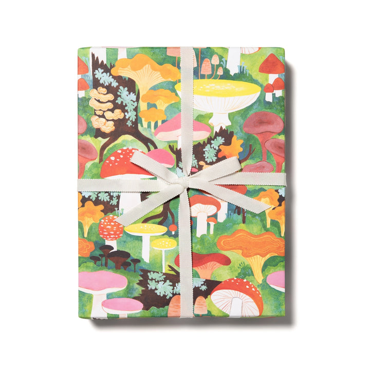 Woodland Mushrooms Wrapping Paper Roll- Set of 3 Wrapping Paper