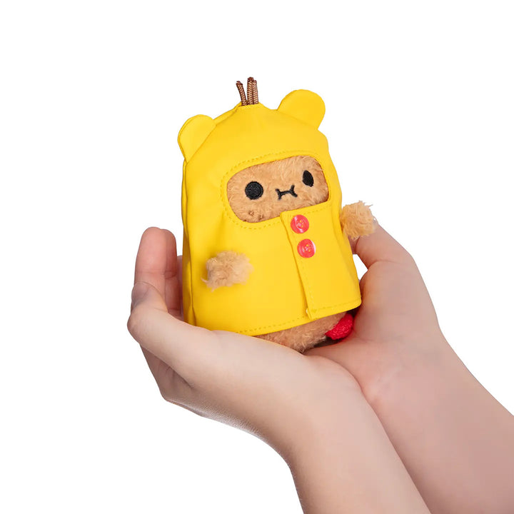 Mini Plush Toy - Mouse Boot- Yellow Raincoat Ricespud