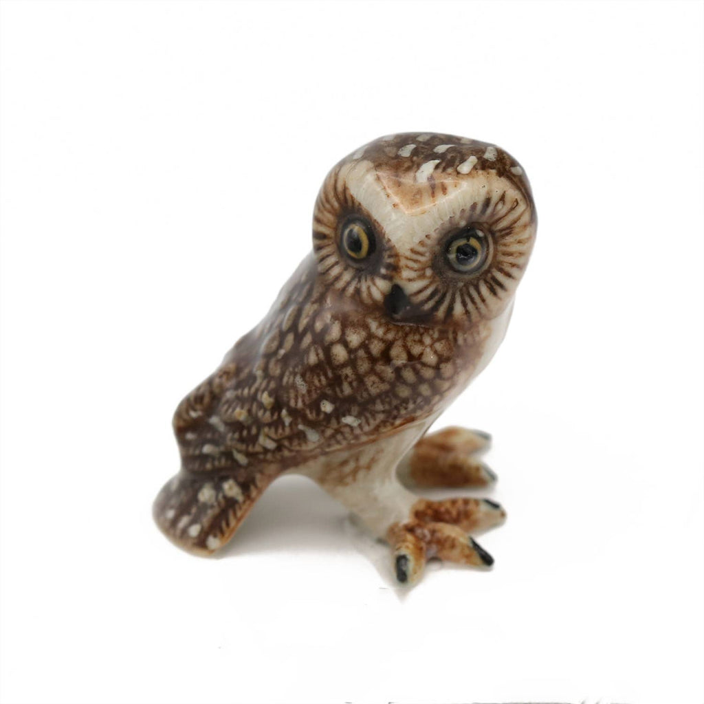 NEW Porcelain Miniature Treasure Figurine- Owl