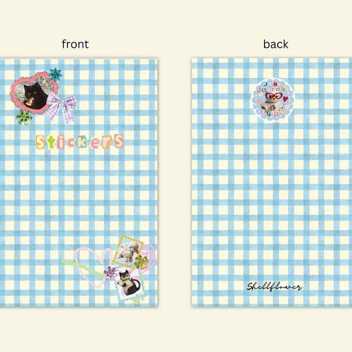 Gingham Sticker Keeper Book - Two Sizes Available!