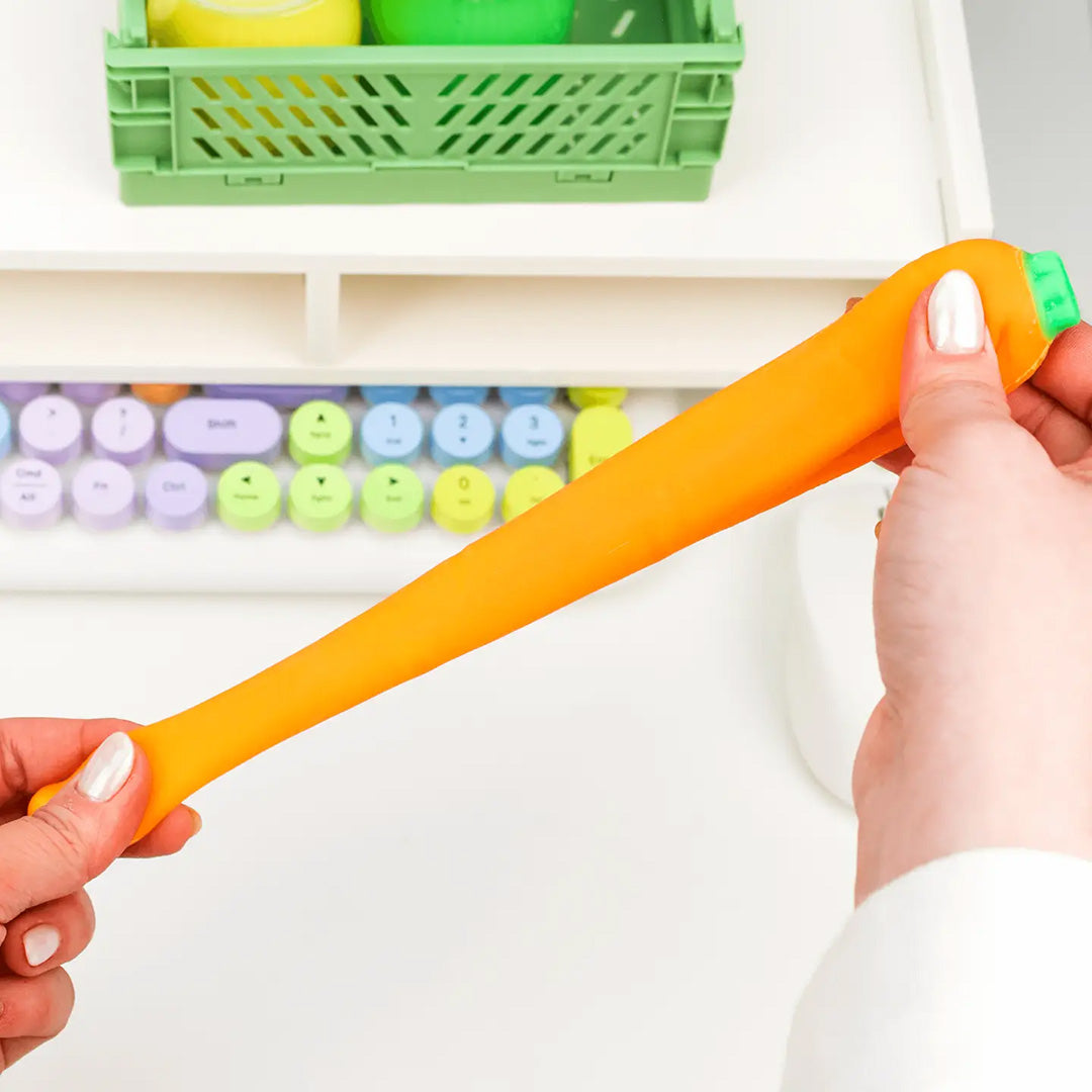 Crazy Carrot Squishy Sensory Sand Toy