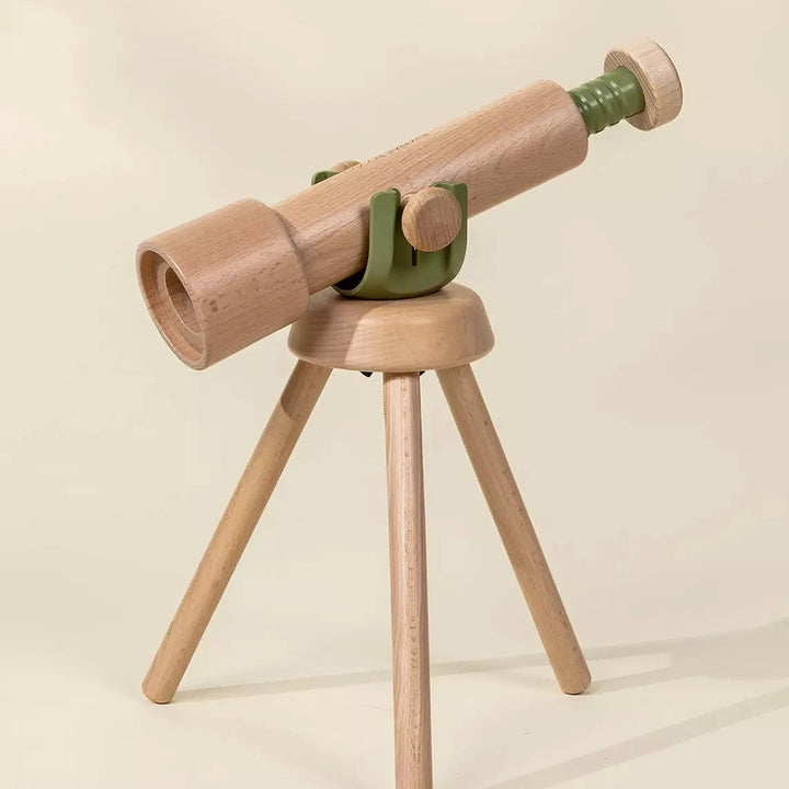 Wooden Tripod Telescope – 15x Zoom