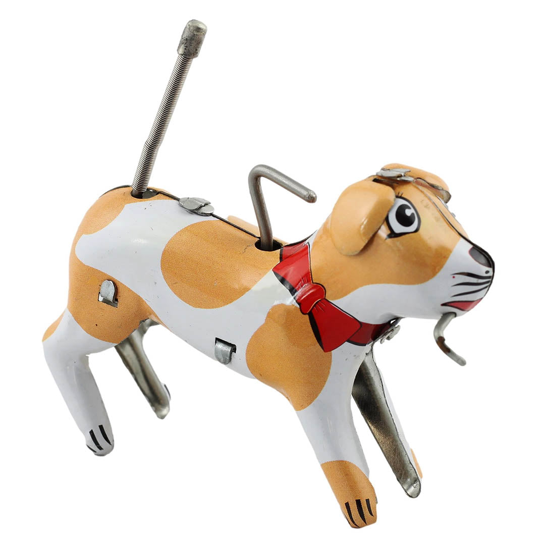 Retro Tin Toy Crazy Dog