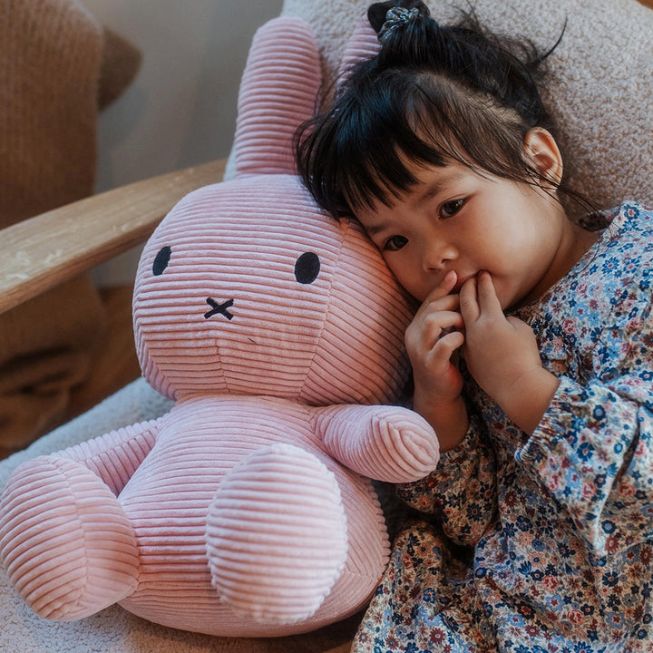 Miffy Plush Corduroy Pink 20"