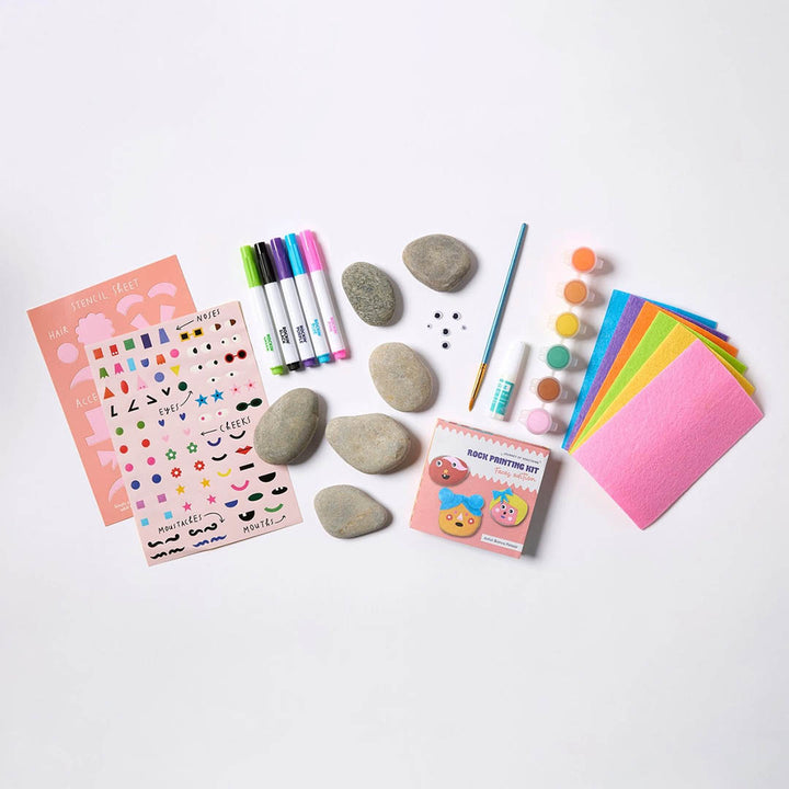 Rock Painting Kit for Kids - Cool Faces