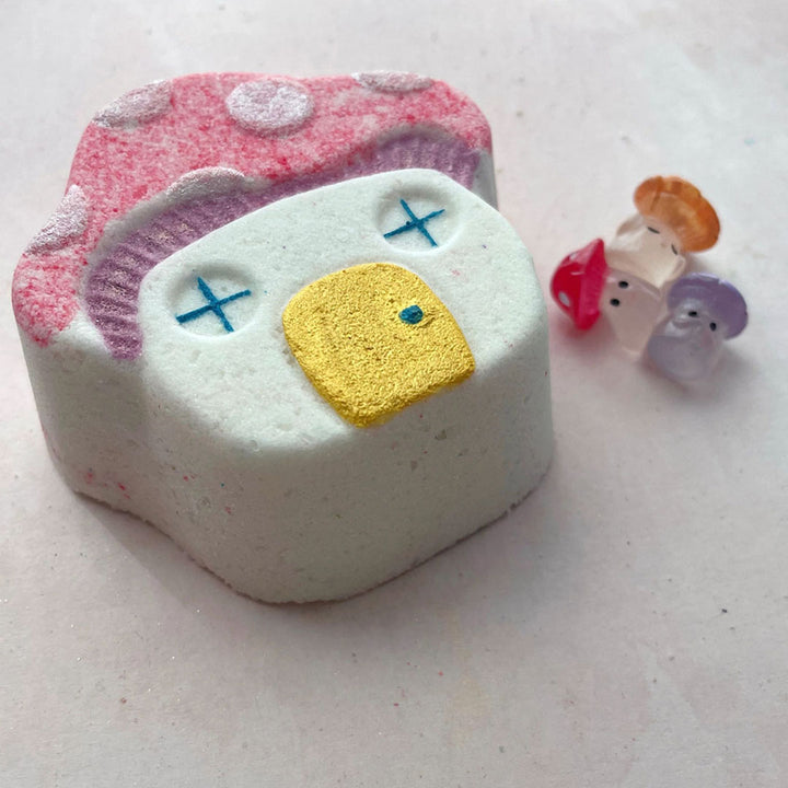 Non Toxic All Natural Mushroom House Bath Bomb (with Toy!)