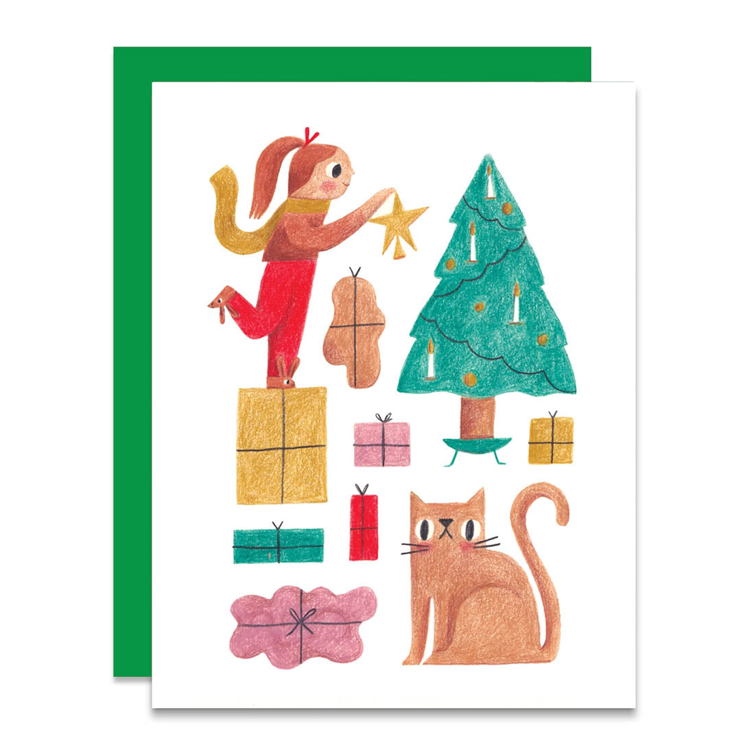 Holiday Tree Trimming Card