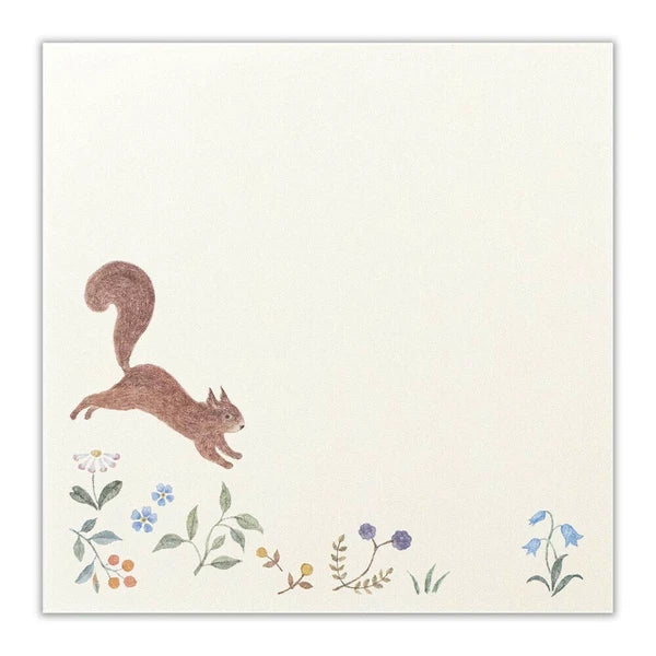 Memo Letter Pad- Squirrels