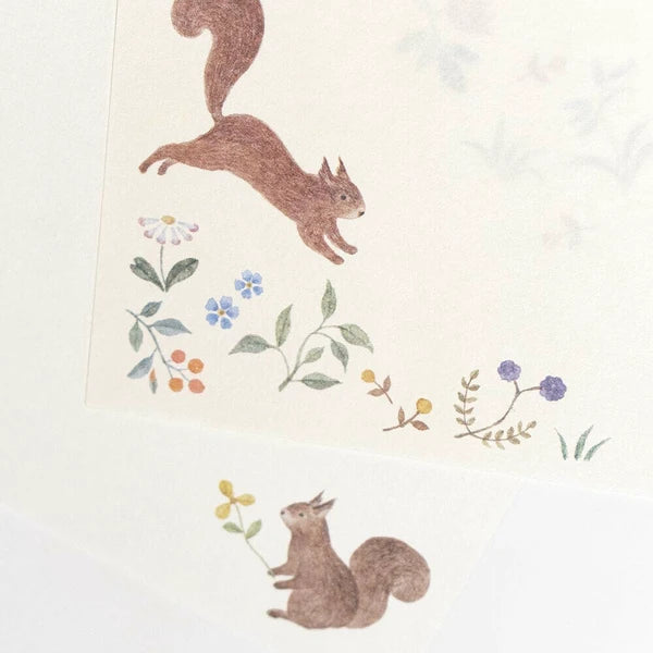 Memo Letter Pad- Squirrels