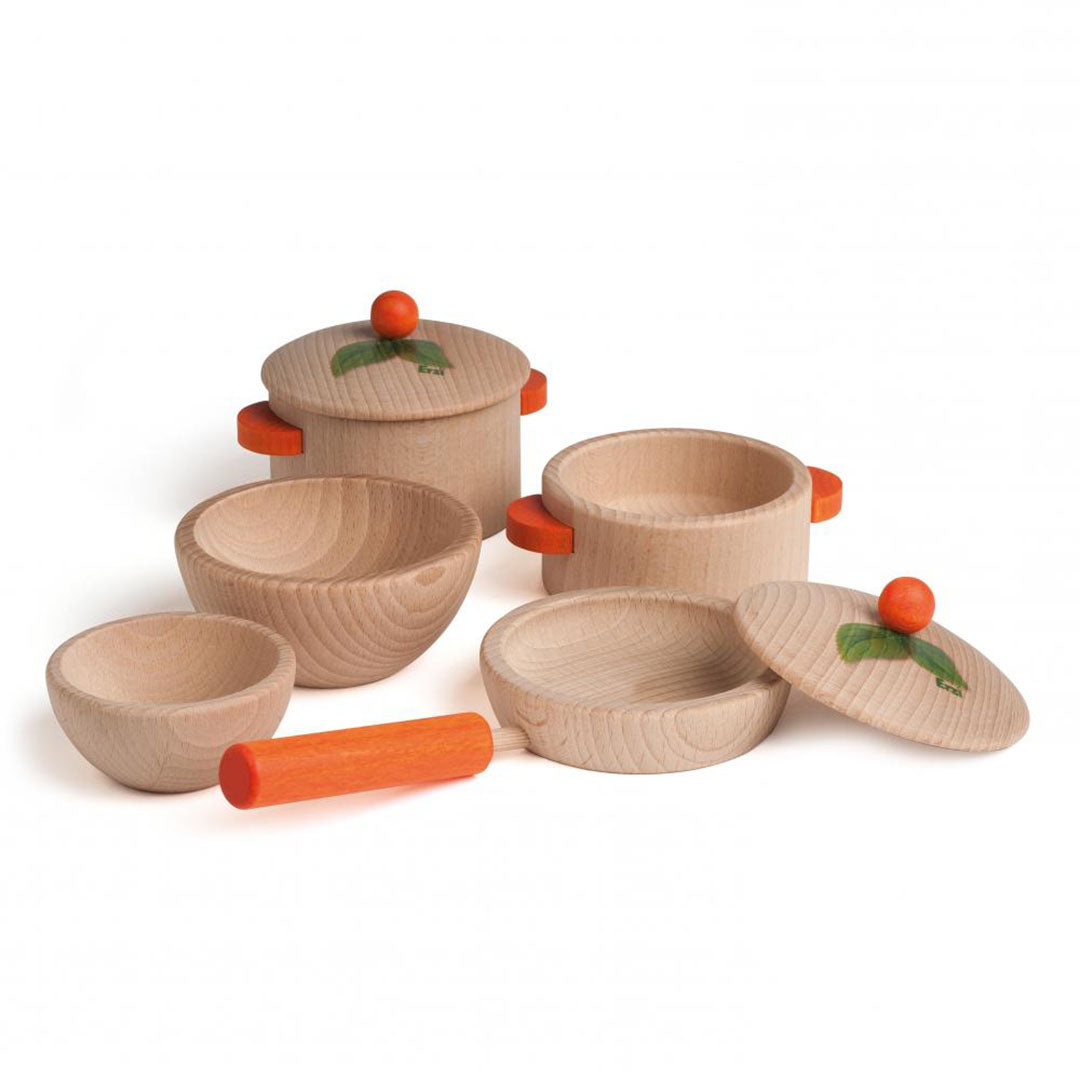Wooden German Cookware Set Natural