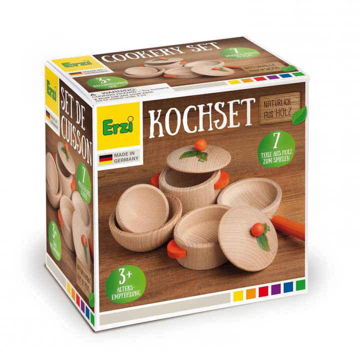 Wooden German Cookware Set Natural
