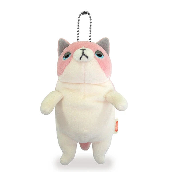 Japanese Mochi Dolls- Pink Kitty Keychain Mini 5.5"