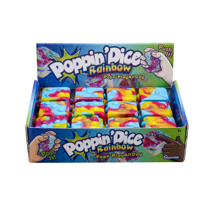 Poppin' Dice - Rainbow Squishy Toy