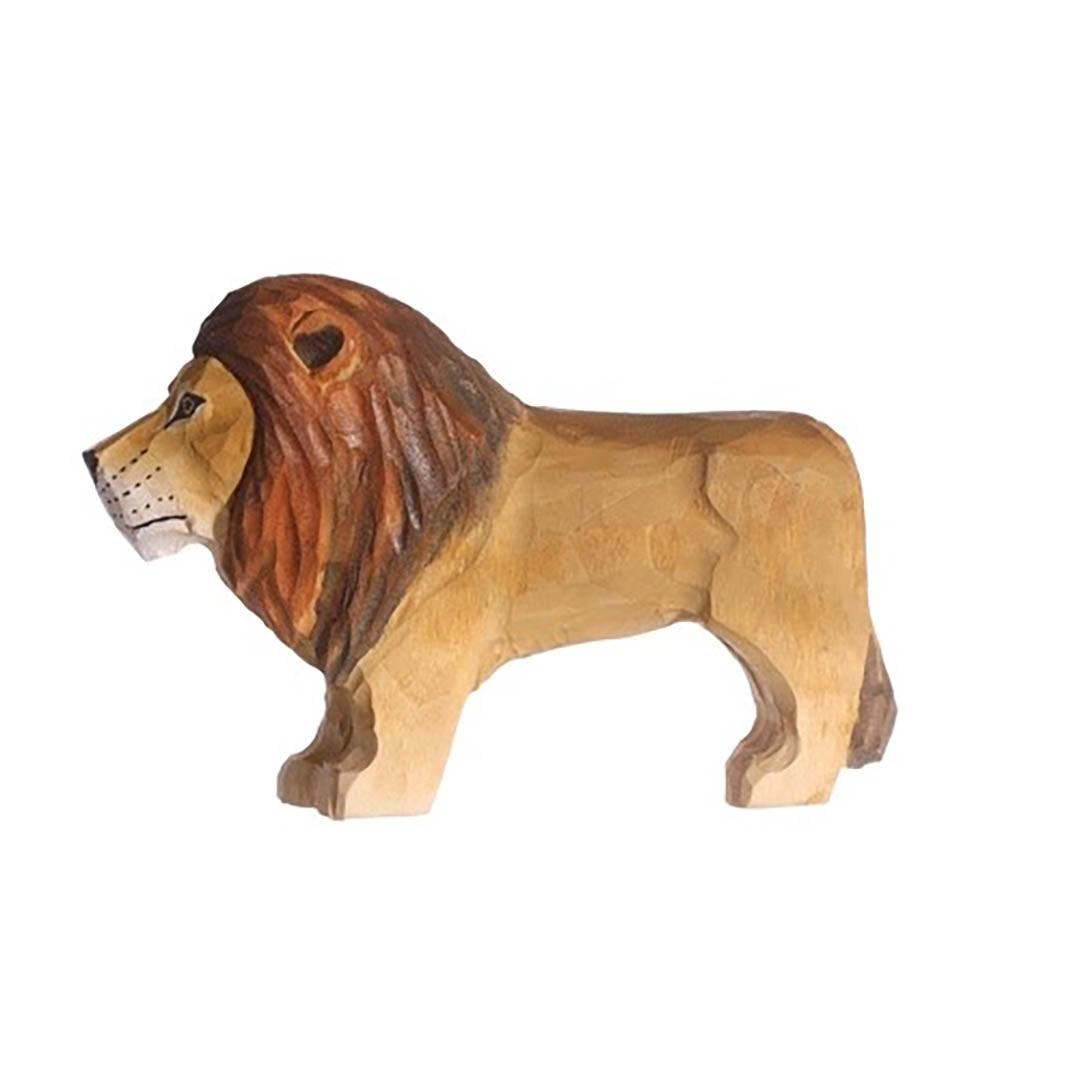 Wooden Lion Animal Toy