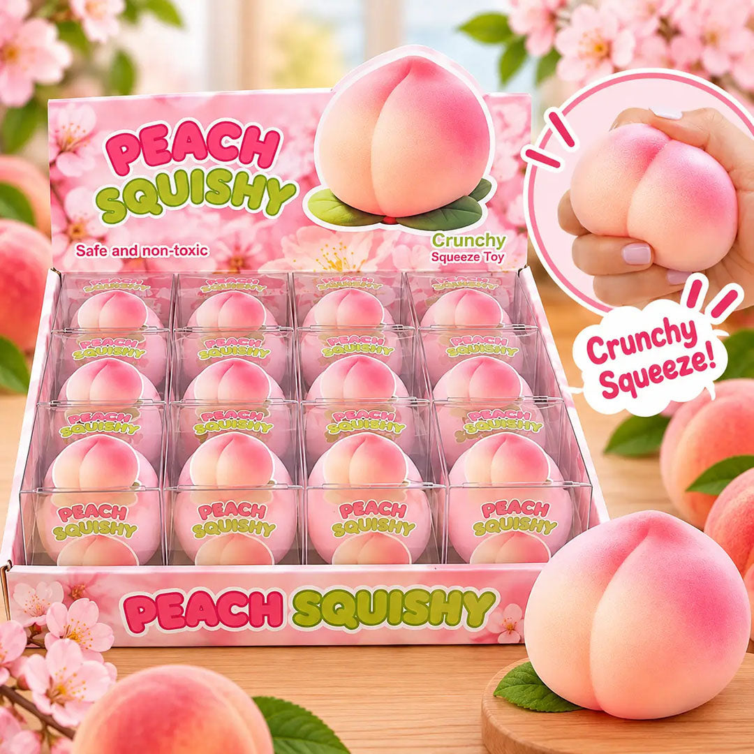 Crunchy Peach Squishy (ASMR Crunch)