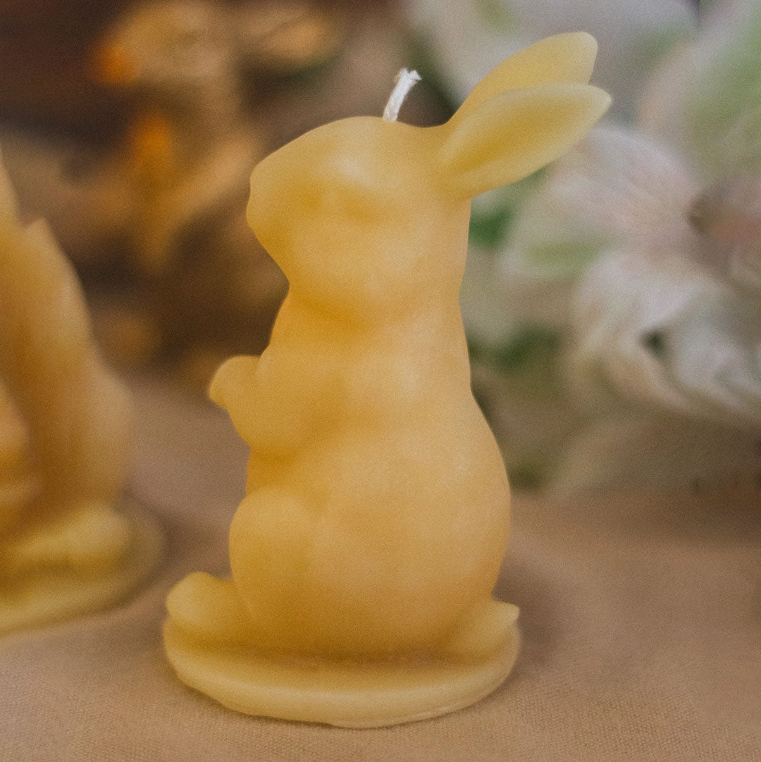 Rabbit Beeswax Candle